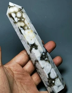 Collezione! Incredibile torre orbicolare oceano diaspro agata geode cristallo quarzo - Foto 1 di 12