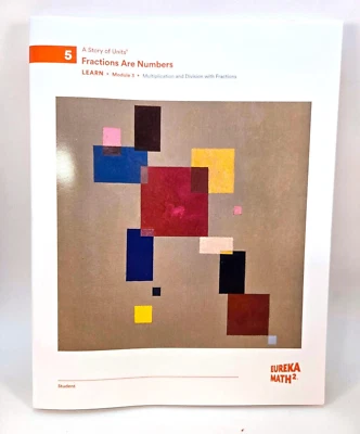 Eureka Math 2 Fractions Are Numbers Grade 5 Module 3 LEARN Workbook - Image 1 of 3