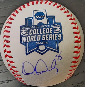 Dylan Dreiling Autogramm 2024 College World Series Baseball Beckett COA - Bild 1 von 4