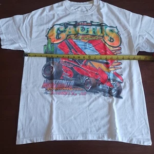 Vtg L Racing Tee T Shirt 2 Sided MANZANITA SPEEDWAY Cactus Classic Phoenix AZ - Picture 1 of 14