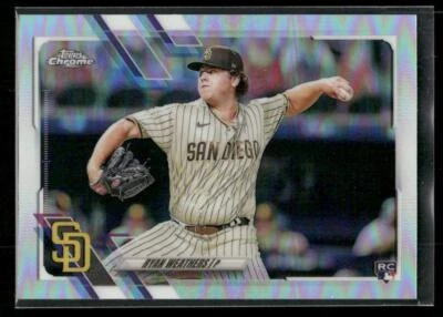 #97 Ryan Weathers 2021 Topps Chrome Rookie Refractor - Image 1 of 2