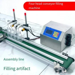 Multifunctional Automatic 4 Head Assembly Line Conveyor Belt Filling Machine - Picture 1 of 14