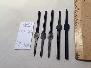 5 PUNTE COMBINATE TRAPANO E CONTROLAVELLO 10-12 VITE MISURA 1-1/2" LUNGHEZZA G115 - Foto 1 di 2