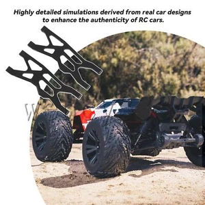 RC Rear Lower Suspension Arm Black Replacement for ARRMA KRATON 1:10 Pack of 2 - Picture 1 of 6