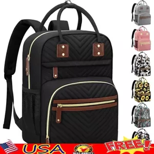 Diaper Bag Backpack Large Capacity Insulated Pockets Waterproof Baby Travel Bag - Picture 1 of 8