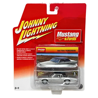 Ford Thunderbird 1968 Johnny Lightning 1:64 diecast White Lightning Foto 1 de 4