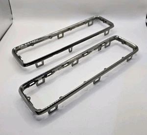 Silver Case Trim Ring Cover Bezel Microsoft Xbox 360 S 1410 Slim Top & Bottom - Picture 1 of 4