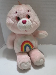 Vintage 1983 Kenner Care Bears 13” Cheer Bear Rainbow Stuffed Animal Plush - Picture 1 of 10