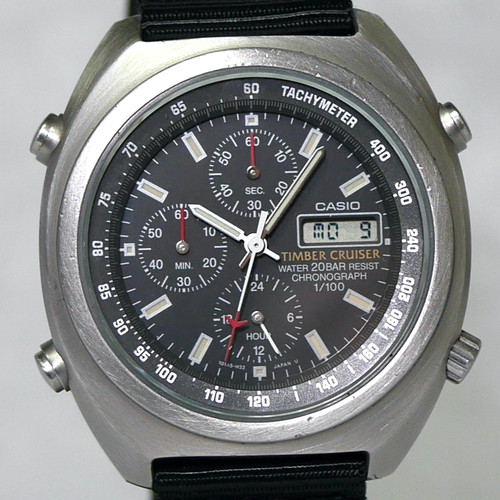 CASIO TIMBER CRUISER TIC-100 Backlight Chronograph Men's Watch 1998 ...