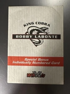 38 misc. Bobby Labonte with 96 Wheels King Cobra Etched Foil Die Cut Insert  - Picture 1 of 20