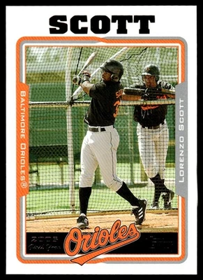 2005 Topps Updates & Highlights Lorenzo Scott Rookie Baltimore Orioles #UH247 - Image 1 of 2