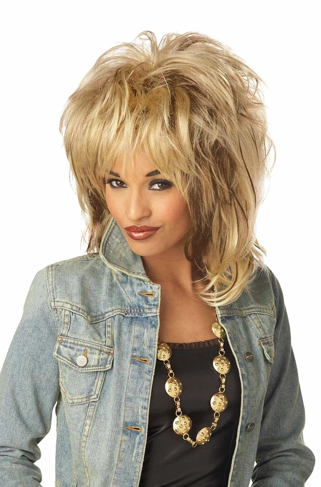 Rockin' Soul Tina Turner Diva Halloween Costume Wig (Blonde) - Image 1 of 1