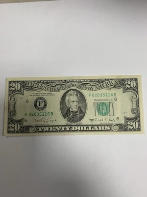 20 Dollar Bill, OLDER, 1988A, Future Birthday Note 6/11/2035 Or 11/6/2035 - Image 1 of 4