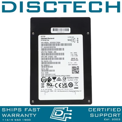HPE 3.2TB SAS SSD Seagate Nytro XS3200LE70084 12Gbps Mixed Use Proliant Gen 9 10 - Image 1 of 3