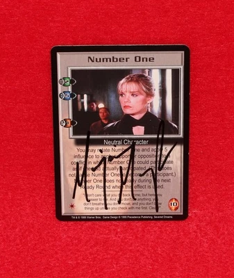 Tarjeta coleccionable con autógrafo Babylon 5 B5 1997 CCG Marjorie Monaghan número uno Foto 1 de 3