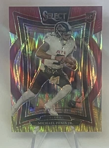 2024 Panini Select Concourse Michael Penix Jr. #80 rojo y amarillo Shock Prizm (RC) - Imagen 1 de 2