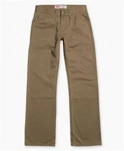 NEW BOYS LEVI LEVIS 514 REGULAR FIT STRAIGHT TAN PANTS 91R514 091 SIZE 10 - Picture 1 of 1