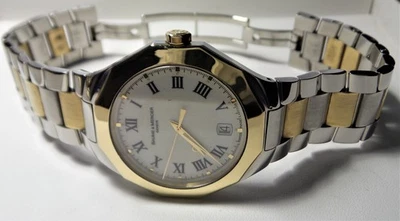 RELOJ DE VESTIR RARE 18 K & SS BAUME & MERCIER DE LUJO HECHO EN SUIZA PARA HOMBRE Foto 1 de 4