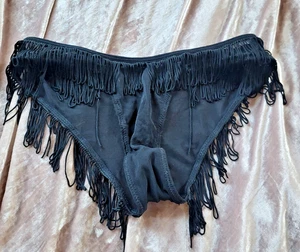 Vintage Show Girl Rene Rofe Dessous Gr. S Fransen Hotpants - Bild 1 von 7