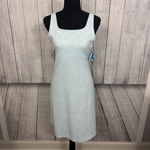 Columbia PFG Damen Medium mintgrün Polyester Stretch Midi Tank Kleid Neu mit Etikett - Bild 1 von 8