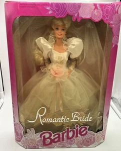 ROMANTIC BRIDE BARBIE Brautkleid mit Blumenstrauß Puppe #1861 Vintage NEU 1992 - Bild 1 von 11