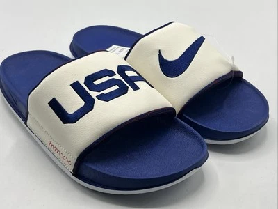 Nike OffCourt Slides USA SE Blue White Red DA2586 100 Off Court Men's Size 8 New - Image 1 of 4