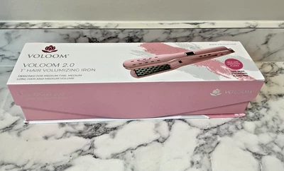 VOLOOM Petite 1" Pro Volumizing Ceramic Flat Iron For Medium or Fine Hair NEW - Image 1 of 3