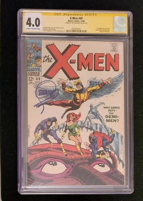 X-MEN #49 CGC 4.0 SIG. BY STERANKO/1ST APP. OF POLARIS & MESMERO ORIGIN OF BEAST - Image 1 of 3