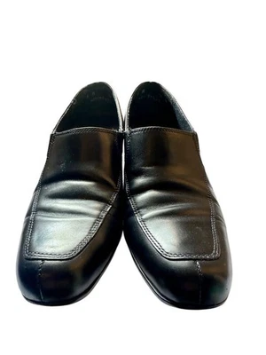 Munro American Vivian Loafers Women’s 7M Black Leather Block Heel Comfort Shoes - Image 1 of 4