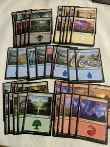 MTG 250 x Basic Lands Lot - 50 x of Each Plains, Island, Swamp, Mountain, Forest - Picture 1 of 1