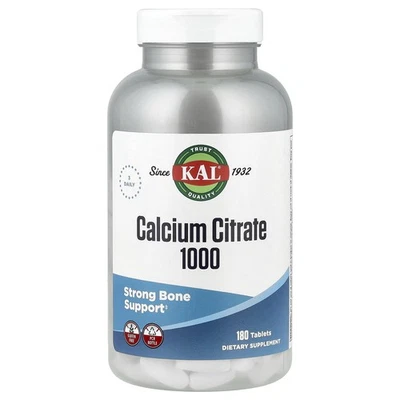 Citrato de calcio 1000, 180 comprimidos (333 mg por comprimido) Foto 1 de 3