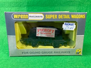 WRENN MODEL RAILWAYS OO GAUGE PYCROFT GRANITE PAISLEY LOADED ORE WAGON BLACK - Picture 1 of 8