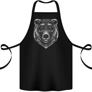 A Grizzly Bear Cotton Apron 100% Organic - Picture 1 of 22