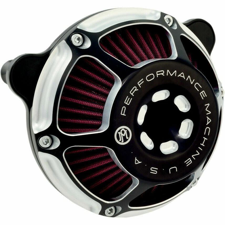 Performance Machine MaxHP Contrast Cut Air Cleaner Harley CV EFI 93-15 Black - Image 1 of 1