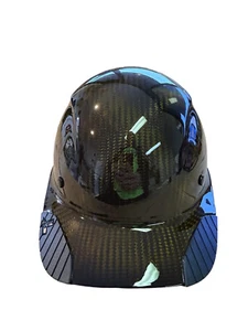 Custom Translucent Gold Carbon Fiber Lift DAX HDCC-17KG Cap HardHat - Picture 1 of 11
