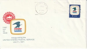 1396 July 1 1971 Postal Service FDC First Day Flint Michigan - Picture 1 of 1