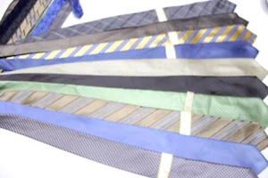 198) LOT 10 MICHAEL KORS MEN'S TIE 100% SILK MADE IN CHINA - Picture 1 of 2