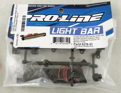 4" Super-Bright LED Light Bar Kit 6V-12V (Straight) - Pro-Line #6276-01 - Image 1 of 4