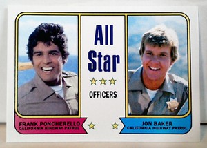 Ponch and Jon from CHiPs: Custom-Designed Art Card