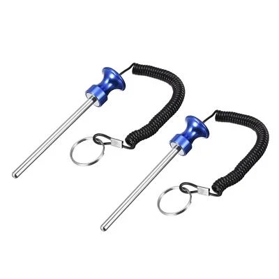 UXCELL 2Stk 8mmx125mm Gewichtsblock Stift + Zugseil Magnetisch Krafttrainingsgerät Blau
