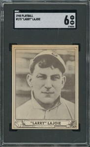 1940 Play Ball #173 Napoleon Nap Lajoie SGC 6