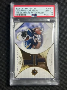 2008 Ultimate Collection The Gold /40 LaDainian Tomlinson #UP-LT Patch PSA 10 - Picture 1 of 3