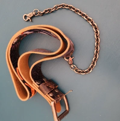 Y2K Ed Hardy "Tattoo panther" by Christian Audigier Woman’s Leather Belt L - Image 1 of 4