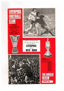 Liverpool v West Bromwich Albion 1976-1977 Division One 15/01/1977 - Picture 1 of 2