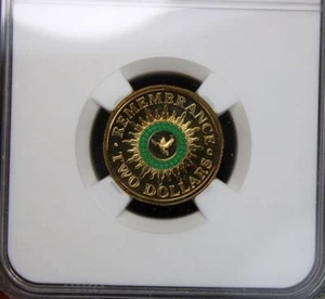 2014 C Mintmark $2 Green Dove Remembrance NGC MS 68. - Picture 1 of 5