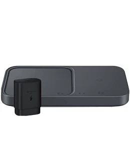 Samsung 15W Wireless Charger Duo w/ USB C Cable Black New - Picture 1 of 6
