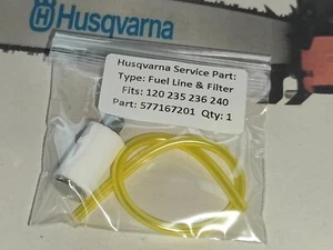Kit linea carburante e filtro Husqvarna 120mk11 235E 236 240. Sostituisce: 577167201 - Foto 1 di 1