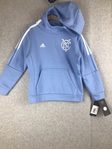 Adidas NYC MLS Football Club Soccer Pullover Sweater Size Small 4 Toddler Cover