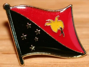PAPUA NEW GUINEA Flag Country Metal Lapel Pin Badge - Picture 1 of 1