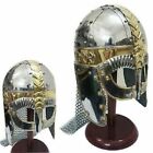 Mild Steel Comfortable Medieval Norman Viking Armor Gjermundbu Helmet Halloween